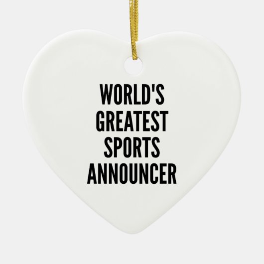 World's Greatest Sports aangekondigd Keramisch Ornament (Voorkant)