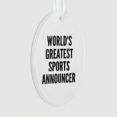 World's Greatest Sports aangekondigd Ornament (voorkant)