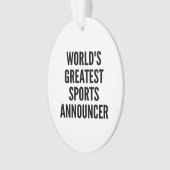 World's Greatest Sports aangekondigd Ornament (voorkant)