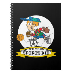 WORLDS GREATEST SPORTS KIND CARTOON NOTITIEBOEK