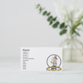 WORLDS GREATEST SPY MANNEN CARTOON VISITEKAARTJE (Staand voorkant)