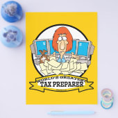 WORLDS GREATEST TAX PREPARER CARTOON FLYER (Enkel)