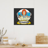 WORLDS GREATEST TAX PREPARER CARTOON POSTER (Keuken)
