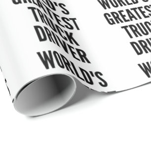 Worlds Greatest Truck Driver Cadeaupapier