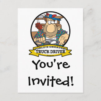 WORLDS GREATEST TRUCK DRIVER MANNEN CARTOON KAART