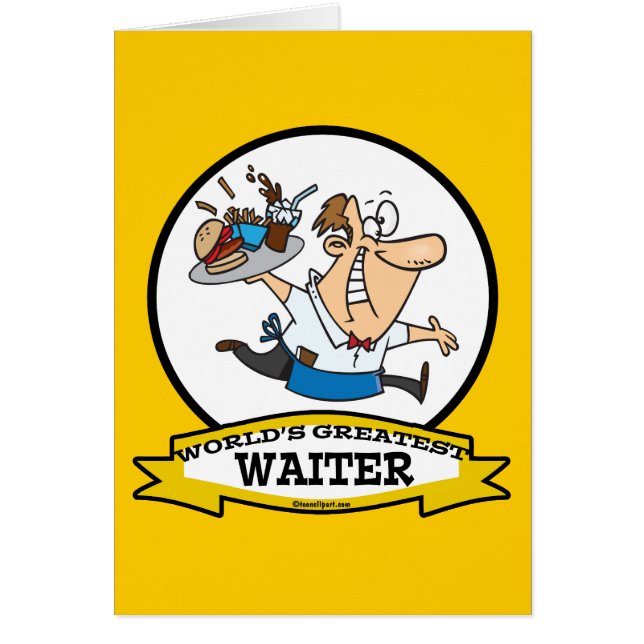WORLDS GREATEST WAITER II MANNEN CARTOON (Voorkant)