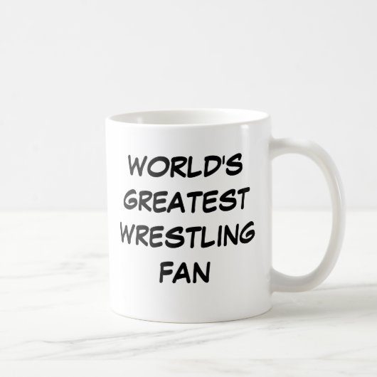 'World's Greatest Wrestling Fan'-Mok Koffiemok (Rechts)