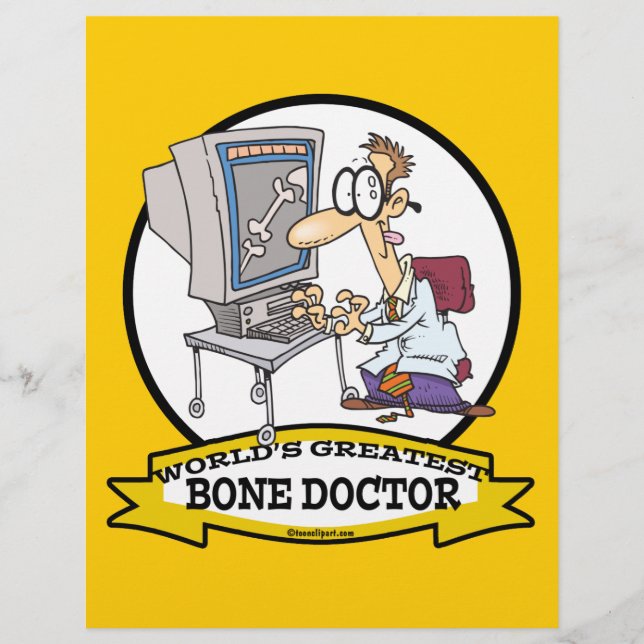 WORLDS GROATEST BONE DOCTOR MANNEN CARTOON (Voorkant)