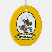 WORLDS GROATEST EXTERMINATOR MANNEN CARTOON KERAMISCH ORNAMENT (Rechts)