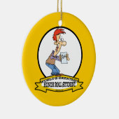 WORLDS GROATEST HONOR ROLL STUDENT CARTOON KERAMISCH ORNAMENT (Rechts)