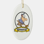 WORLDS GROATEST ONDERHOUD MAN CARTOON KERAMISCH ORNAMENT (Rechts)