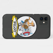 WORLDS GROATEST PILOT II MANNEN CARTOON Case-Mate iPhone CASE (Achterkant (horizontaal))