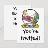 WORLDS GROATEST PSYCHIATRIST CARTOON KAART (Voorkant / Achterkant)