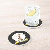 WORLDS GROATEST QUITTER SMOKER CARTOON ZANDSTEEN ONDERZETTER (Zijkant)