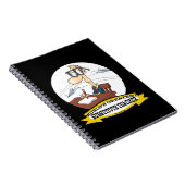 WORLDS GROATEST SUBSTITUTE MANNEN CARTOON NOTITIEBOEK (Rechterzijde)