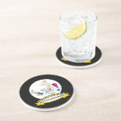 WORLDS GROOTSTE ACCOUNTANT MANNEN CARTOON ZANDSTEEN ONDERZETTER (Zijkant)