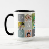 Worlds Grootste Dad Color Grid 5 Fotocollage Mok (Links)