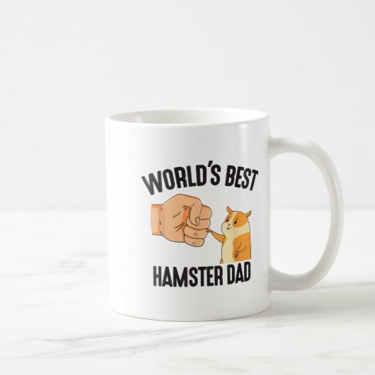 World's Hamster Dad Costume For Animal Lovers Hams Koffiemok (Rechts)