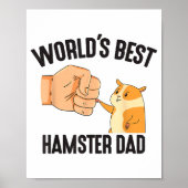 World's Hamster Dad Costume For Animal Lovers Hams Poster (Voorkant)