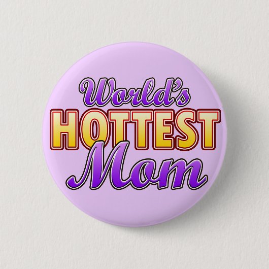 World's Hotste Mam Ronde Button 5,7 Cm (Voorkant)