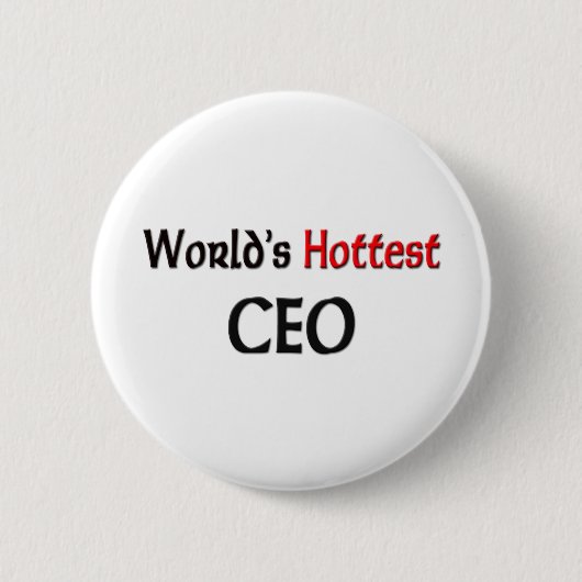 Worlds Hottest Ceo Ronde Button 5,7 Cm (Voorkant)