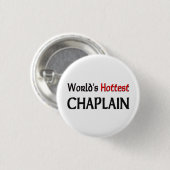 Worlds Hottest Chaplain Ronde Button 3,2 Cm (Voorkant /achterkant)