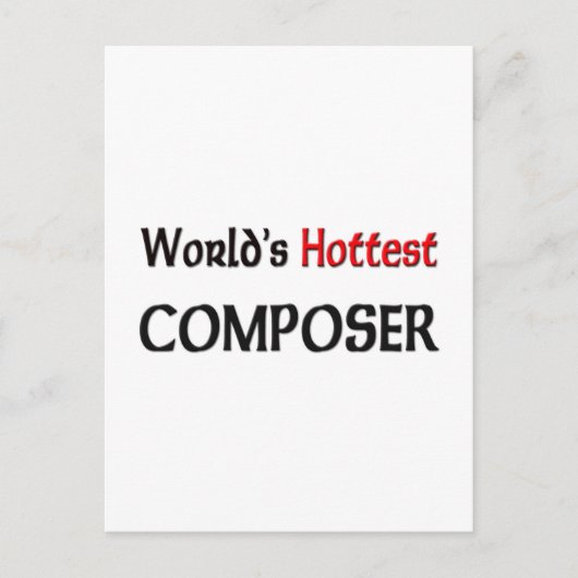 Worlds Hottest-componist Briefkaart (Voorkant)