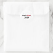 Worlds Hottest Diver Ronde Sticker (Tas)