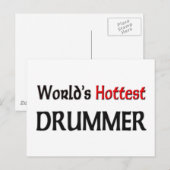 Worlds Hottest Drummer Briefkaart (Voorkant / Achterkant)