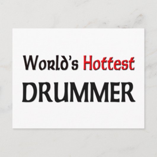 Worlds Hottest Drummer Briefkaart (Voorkant)