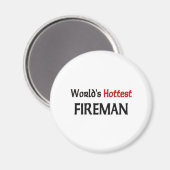 Worlds Hottest Fireman Magneet (Voorkant / Achterkant)