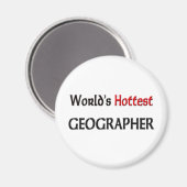 Worlds Hottest Geographer Magneet (Voorkant / Achterkant)