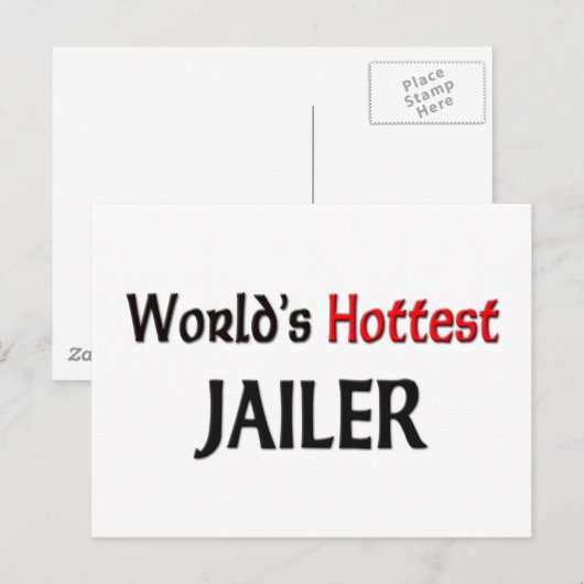 Worlds Hottest Jailer Briefkaart (Voorkant / Achterkant)