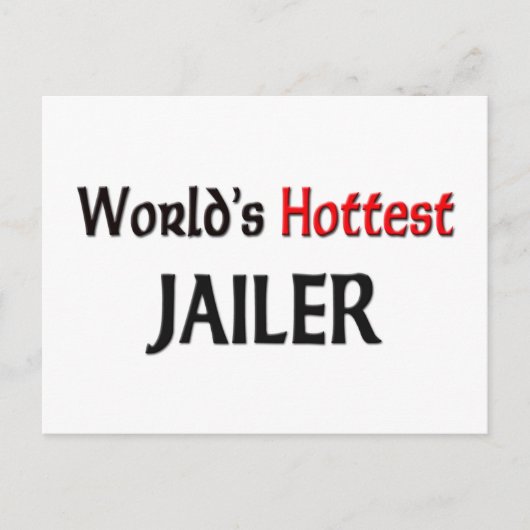 Worlds Hottest Jailer Briefkaart (Voorkant)