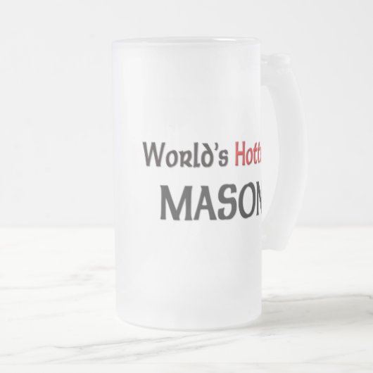 Worlds Hottest Mason Matglas Bierpul (Voorkant rechts)