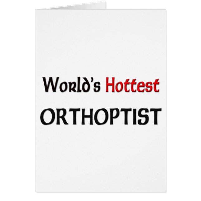 Worlds Hottest Orthoptist (Voorkant)