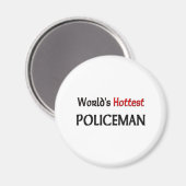 Worlds Hottest Policeman Magneet (Voorkant / Achterkant)