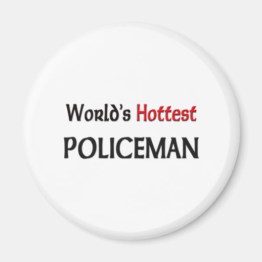 Worlds Hottest Policeman Magneet (Voorkant)