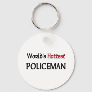 Worlds Hottest Policeman Sleutelhanger