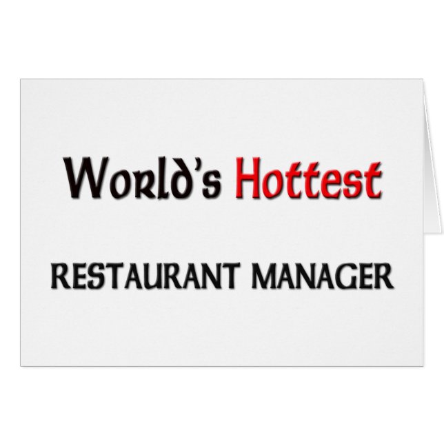Worlds Hottest Restaurant Manager (Voorkant Horizontaal)