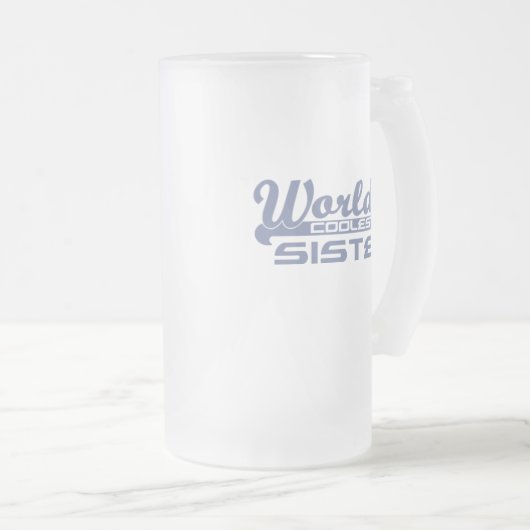 Worlds koelste zuster matglas bierpul (Voorkant rechts)