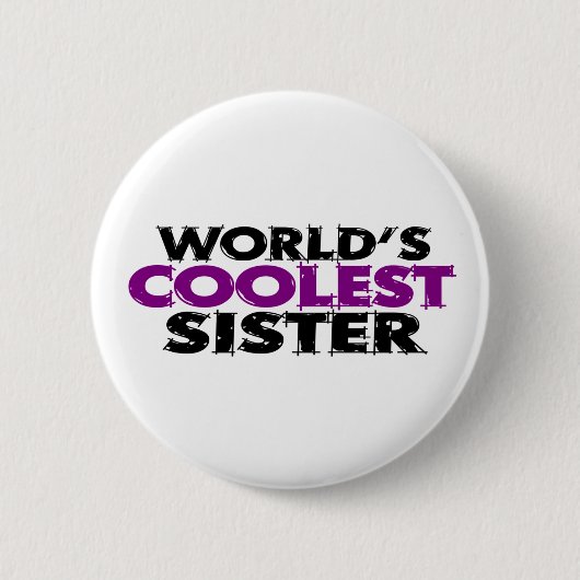 Worlds koelste zuster ronde button 5,7 cm (Voorkant)