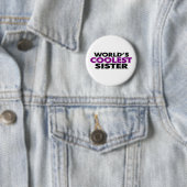 Worlds koelste zuster ronde button 5,7 cm (In situ)