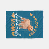 Worlds Labradoodle Mom Dog Funny Fleece Deken (Voorkant (Horizontaal))