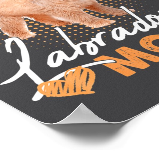 Worlds Labradoodle Mom Dog Funny  Poster (Hoek)