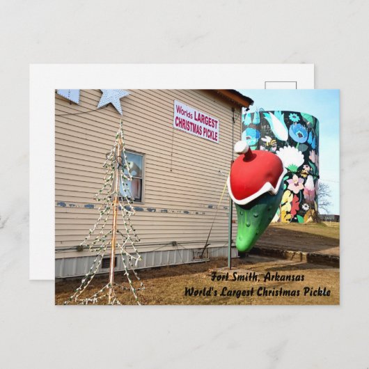 World's Largest Christmas Pickle Briefkaart (Voorkant / Achterkant)