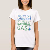 World's Largest Source Of Natural Gas T-shirt (Voorkant)