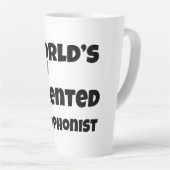 World's Least Talented  Saxophonist Gag Gift Mug Latte Mok (Rechterhoek)