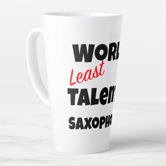 World's Least Talented  Saxophonist Gag Gift Mug Latte Mok (Linkerhoek)