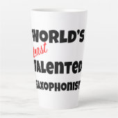 World's Least Talented  Saxophonist Gag Gift Mug Latte Mok (Voorkant)